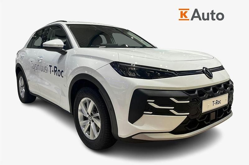 Valkoinen Uusi 2026 VW T-Roc Comfortline Katumaasturi | 36 500 € (Perustarjous) - Kuva 1/4