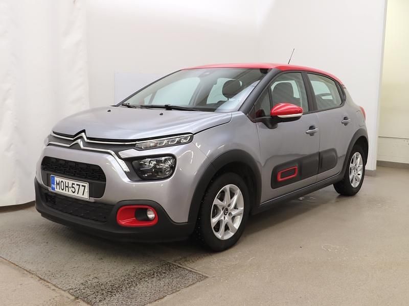 Harmaa Käytetty 2022 Citroën C3 PureTech Viistoperä | 13 890 € (Kallis) - Kuva 1/3