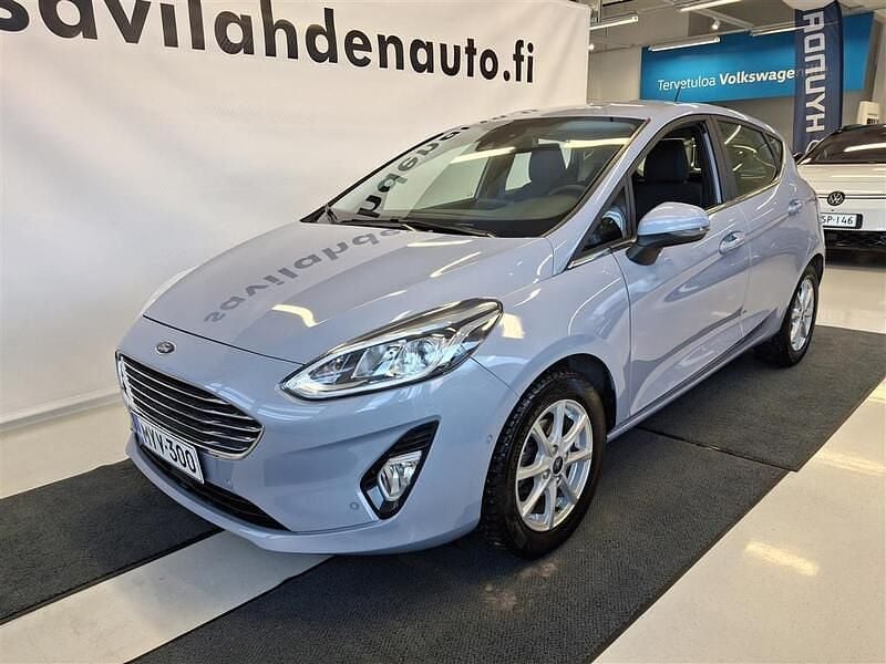 Sininen Käytetty 2021 Ford Fiesta Trend Viistoperä | 11 900 € (Perustarjous) - Kuva 1/4