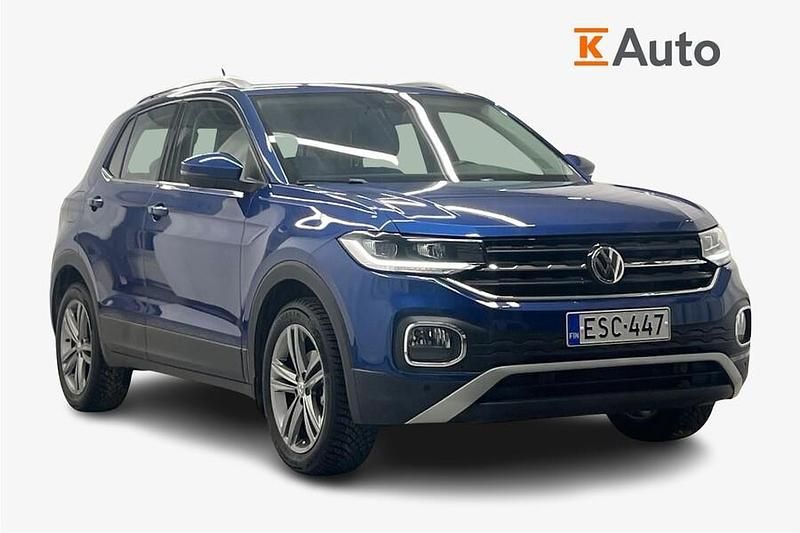Sininen Käytetty 2020 VW T-Cross Sportline Katumaasturi | 23 890 € (Perustarjous) - Kuva 1/3