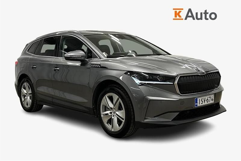 Harmaa Käytetty 2022 Skoda Enyaq iV Katumaasturi | 32 900 € (Perustarjous) - Kuva 1/3