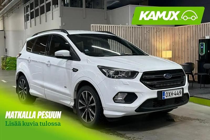Valkoinen Käytetty 2018 Ford Kuga ST-Line Katumaasturi | 21 900 € (Hieman kallis) - Kuva 1/3