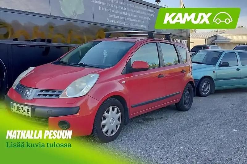 Punainen Käytetty 2007 Nissan Note Tila-auto | 790 € (Supertarjous) - Kuva 1/1