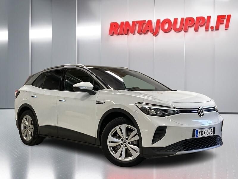 Valkoinen Käytetty 2022 VW ID.4 Pro Katumaasturi | 21 400 € (Supertarjous) - Kuva 1/4