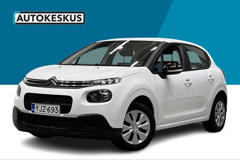 Valkoinen Käytetty 2018 Citroën C3 Feel Viistoperä | 7 900 € (Perustarjous) - Kuva 1/3