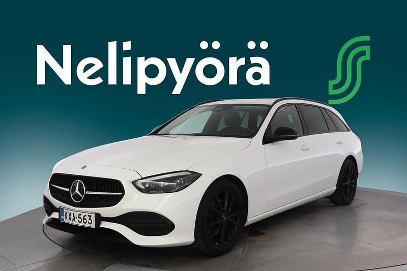 Valkoinen Käytetty 2022 Mercedes C220 Avantgarde Farmari | 29 700 € (Hyvä tarjous) - Kuva 1/3