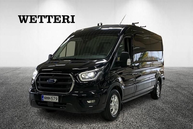 Musta Käytetty 2021 Ford Transit Limited Van | 34 900 € (Kallis) - Kuva 1/3