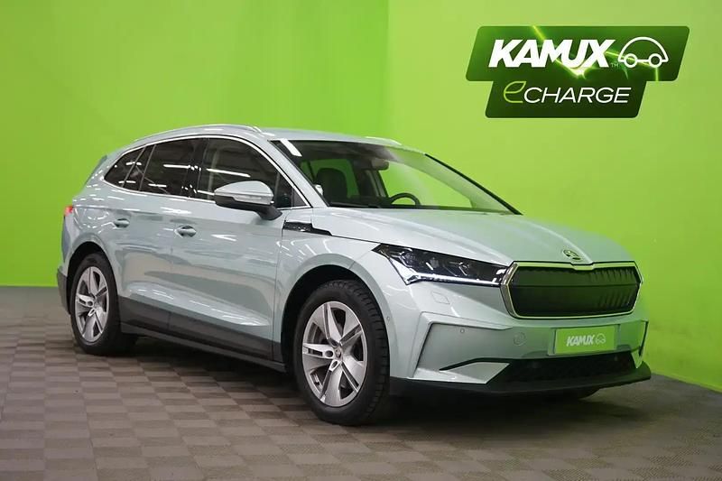 Hopea / harmaa Käytetty 2022 Skoda Enyaq iV Loft Katumaasturi | 32 990 € (Hyvä tarjous) - Kuva 1/4
