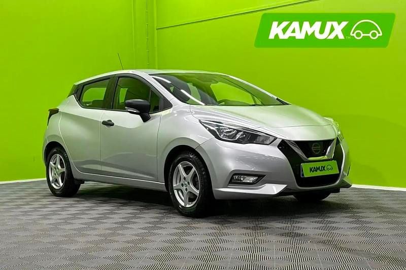 Käytetty Nissan Micra Visia 71 HP (52 kW) 2018 Hopea / harmaa Viistoperä