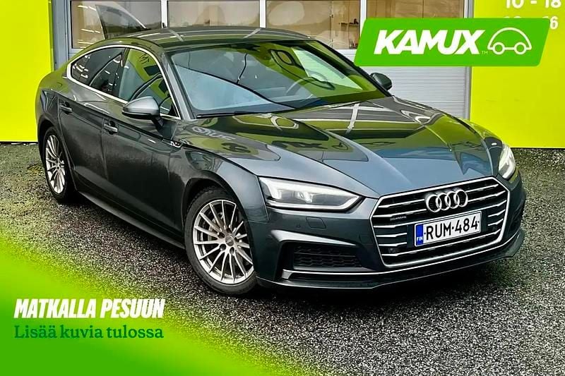 Hopea / harmaa Käytetty 2017 Audi A5 Sportback S-Line Viistoperä | 26 900 € (Kallis) - Kuva 1/4