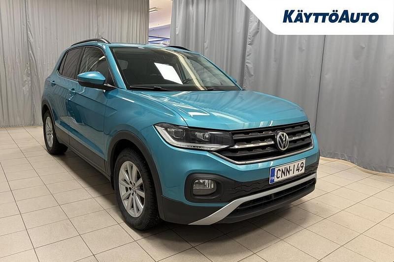 Käytetty VW T-Cross Style 116 HP (85 kW) 2019 Sininen Katumaasturi