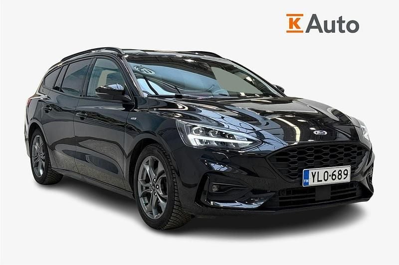 Musta Käytetty 2021 Ford Focus ST-Line Farmari | 18 290 € (Hieman kallis) - Kuva 1/4