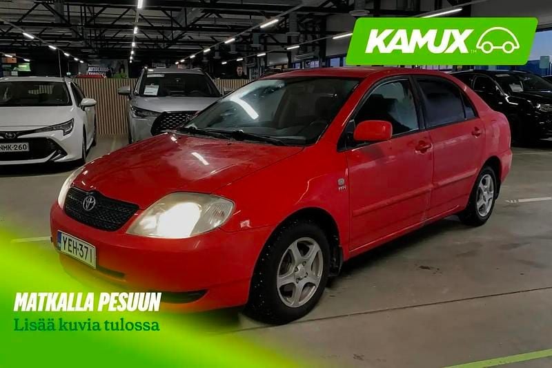 Käytetty Toyota Corolla 97 HP (71 kW) 2002 Punainen Sedan