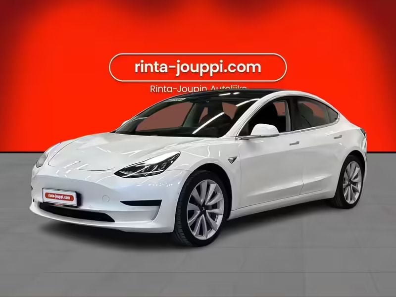 Valkoinen Käytetty 2019 Tesla Model 3 Standard Range Plus Sedan | 21 380 € (Perustarjous) - Kuva 1/4