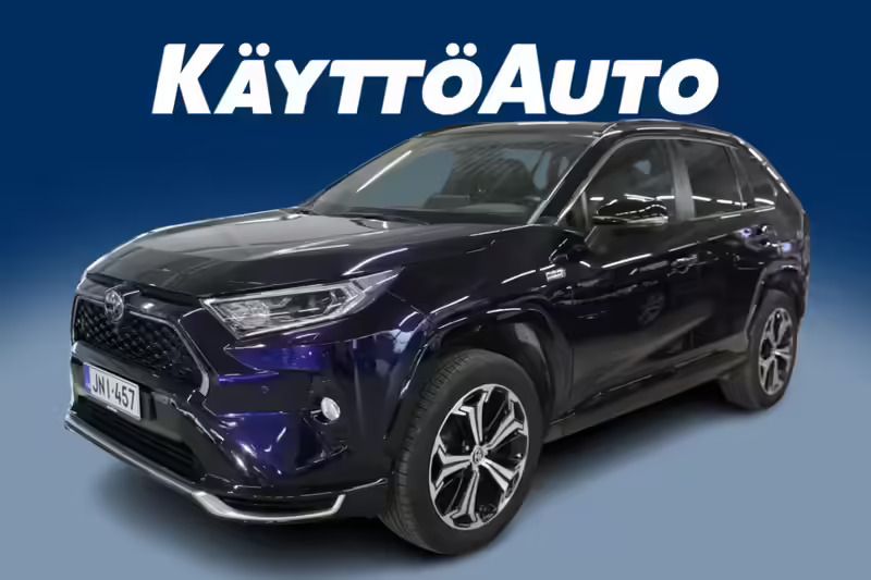 Sininen Käytetty 2021 Toyota RAV4 Hybrid Premium Katumaasturi | 39 800 € (Perustarjous) - Kuva 1/4