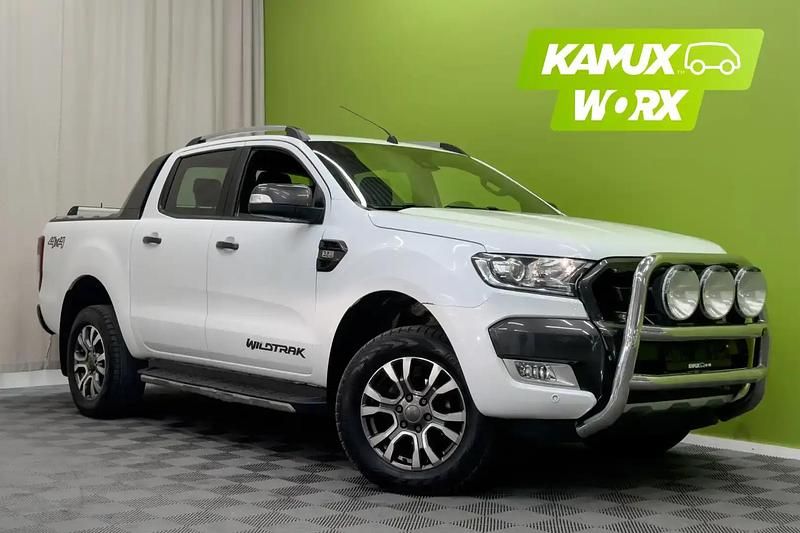 Valkoinen Käytetty 2017 Ford Ranger Wildtrack Nouto | 24 900 € (Hyvä tarjous) - Kuva 1/4