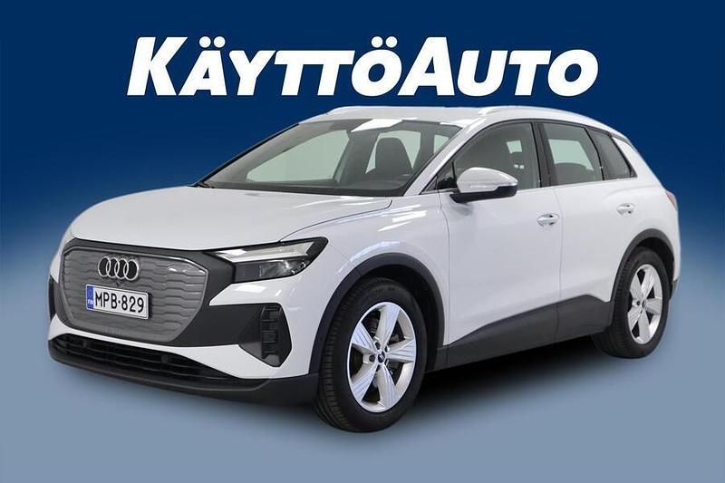 Valkoinen Käytetty 2023 Audi Q4 e-tron Sport Katumaasturi | 42 890 € (Kallis) - Kuva 1/4