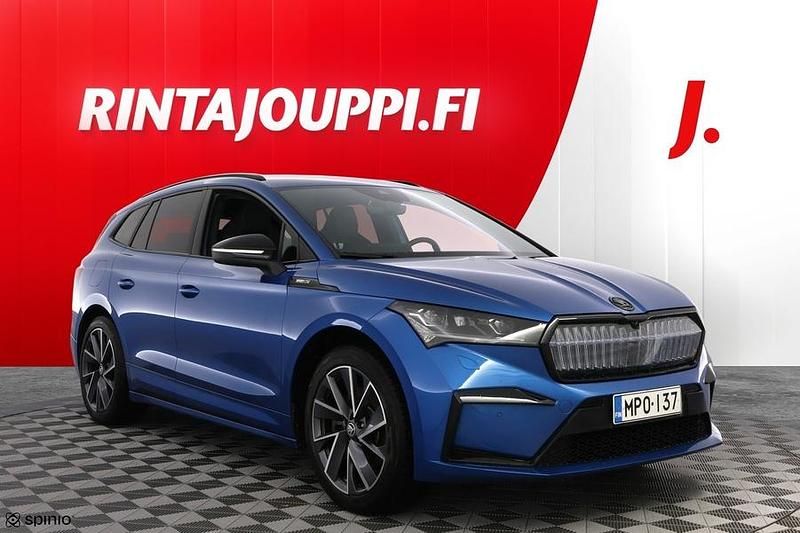 Sininen Käytetty 2021 Skoda Enyaq iV SportLine Katumaasturi | 37 700 € (Perustarjous) - Kuva 1/3