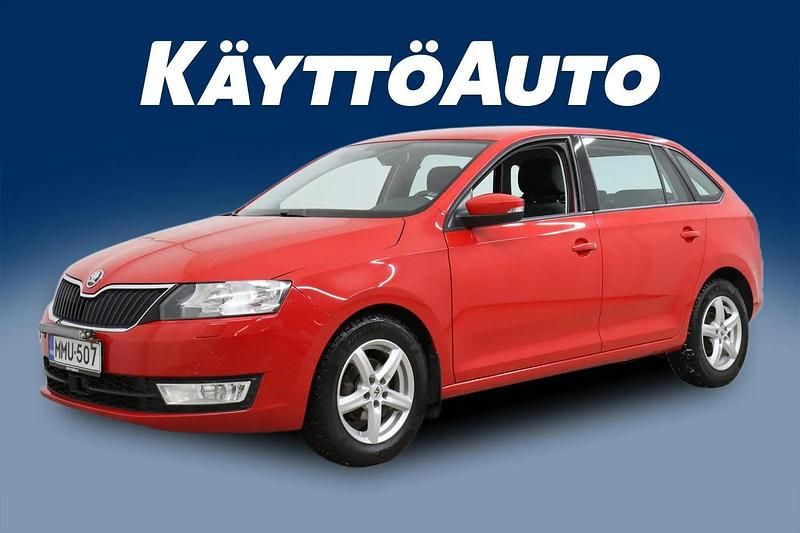 Punainen Käytetty 2017 Skoda Rapid Ambition Viistoperä | 7 490 € (Perustarjous) - Kuva 1/4
