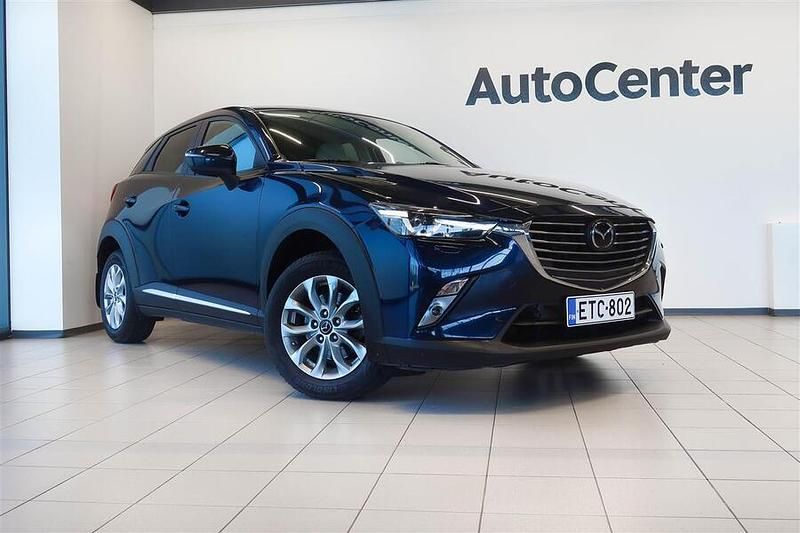 Sininen Käytetty 2018 Mazda CX-3 Luxury Katumaasturi | 21 800 € - Kuva 1/4