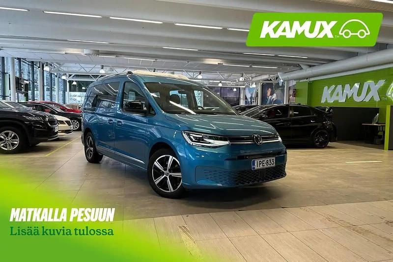 Käytetty VW Caddy Maxi Style 122 HP (89 kW) 2021 Sininen Tila-auto