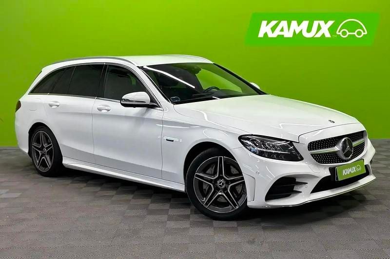 Valkoinen Käytetty 2021 Mercedes C300e Business Farmari | 23 590 € (Hyvä tarjous) - Kuva 1/4