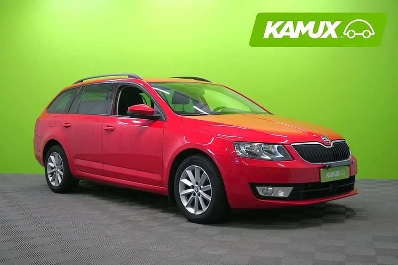 Punainen Käytetty 2015 Skoda Octavia Ambition Farmari | 8 980 € (Supertarjous) - Kuva 1/4