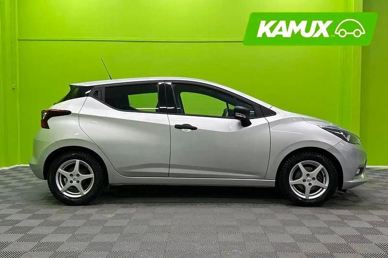 Käytetty Nissan Micra Visia 71 HP (52 kW) 2018 Hopea / harmaa Viistoperä