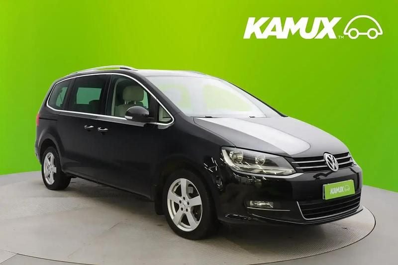 Käytetty VW Sharan Highline 177 HP (130 kW) 2014 Musta Tila-auto