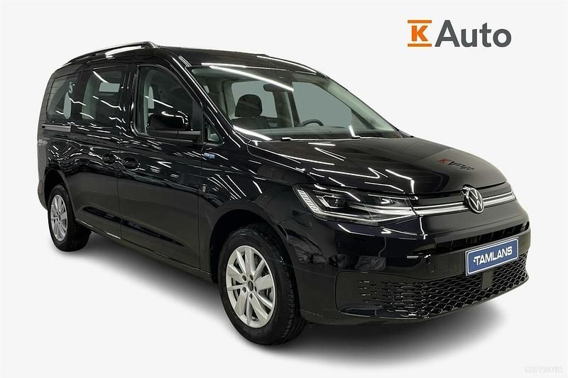 Uusi VW Caddy Maxi Life Edition 122 HP (89 kW) 2025 Musta Tila-auto