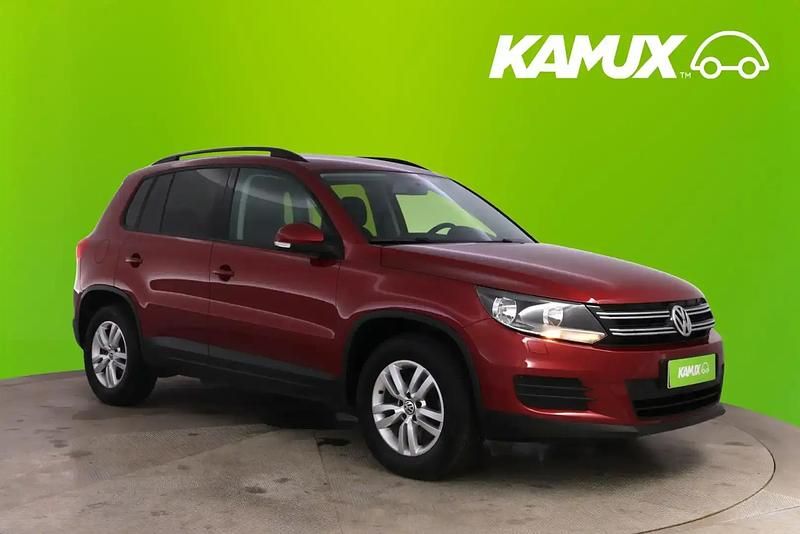 Punainen Käytetty 2014 VW Tiguan Trendline Katumaasturi | 14 390 € (Supertarjous) - Kuva 1/4