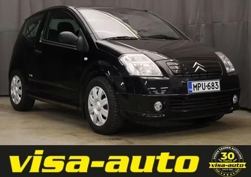 Musta Käytetty 2004 Citroën C2 VTR Sport Viistoperä | 3 490 € - Kuva 1/4