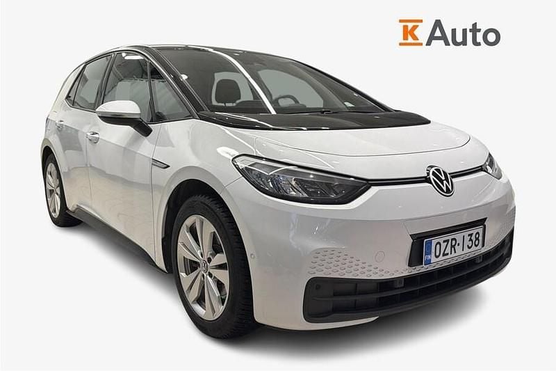 Valkoinen Käytetty 2023 VW ID.3 Pro Performance Viistoperä | 23 750 € (Hyvä tarjous) - Kuva 1/3