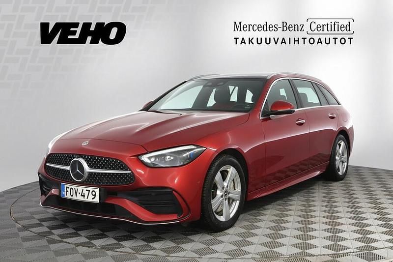 Punainen Käytetty 2022 Mercedes C300e Business Farmari | 39 900 € (Kallis) - Kuva 1/4