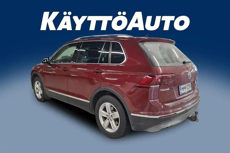 Käytetty VW Tiguan Highline 150 HP (110 kW) 2016 Punainen Katumaasturi