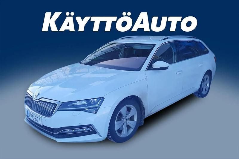 Valkoinen Käytetty 2021 Skoda Superb Style Farmari | 18 900 € (Hyvä tarjous) - Kuva 1/4