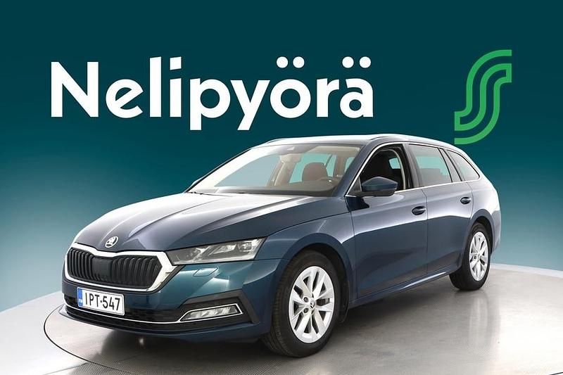 Sininen Käytetty 2022 Skoda Octavia G-TEC Style Farmari | 21 480 € (Hieman kallis) - Kuva 1/3