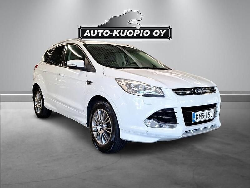 Valkoinen Käytetty 2014 Ford Kuga Titanium Katumaasturi | 12 790 € (Hieman kallis) - Kuva 1/4