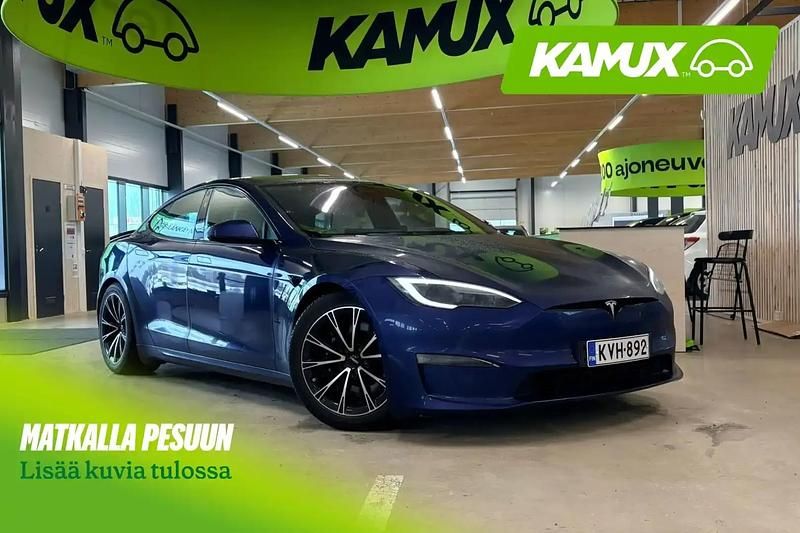 Käytetty Tesla Model S 492 kW (670 HP) 2023 Sininen Viistoperä