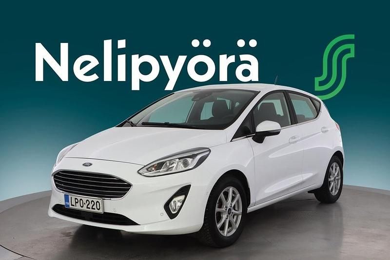 Valkoinen Käytetty 2021 Ford Fiesta Titanium Viistoperä | 12 900 € (Hieman kallis) - Kuva 1/2