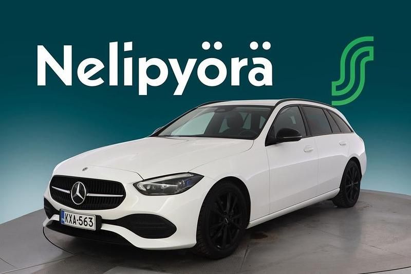 Valkoinen Käytetty 2022 Mercedes C220 Avantgarde Farmari | 29 700 € (Hyvä tarjous) - Kuva 1/3