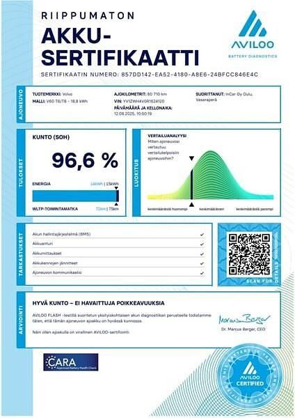 Käytetty Volvo V60 Core 350 HP (257 kW) 2024 Harmaa Farmari