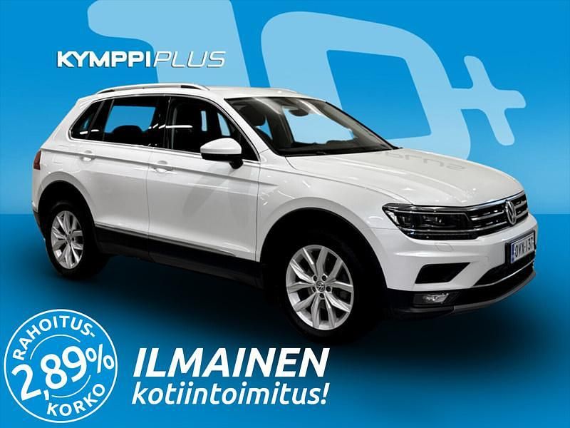 Valkoinen Käytetty 2018 VW Tiguan Highline Katumaasturi | 30 770 € (Hieman kallis) - Kuva 1/2