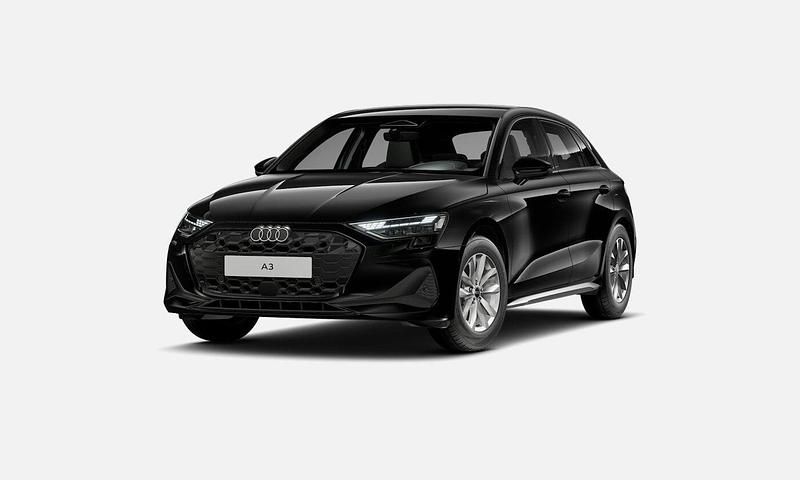 Uusi Audi A3 Sportback 114 HP (83 kW) 2026 Musta Viistoperä