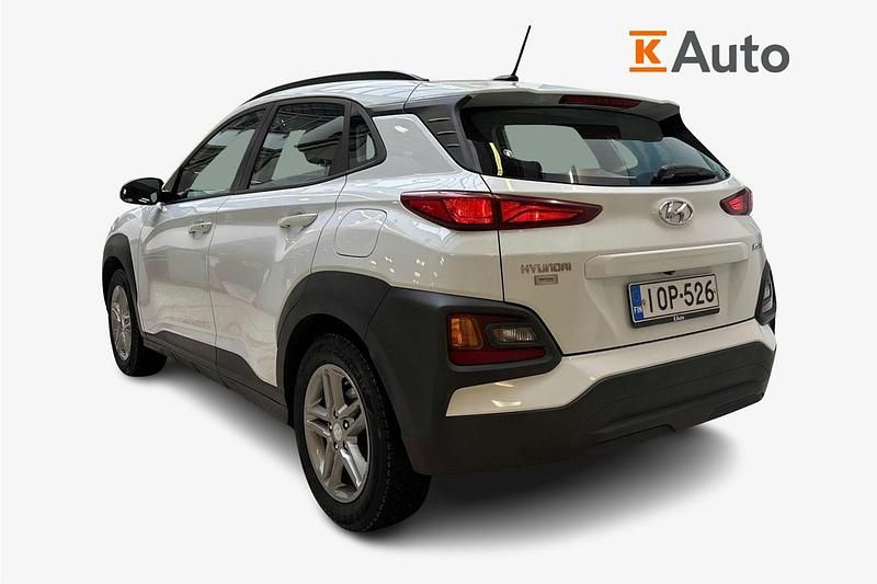 Käytetty Hyundai Kona Comfort 120 HP (88 kW) 2019 Valkoinen Katumaasturi