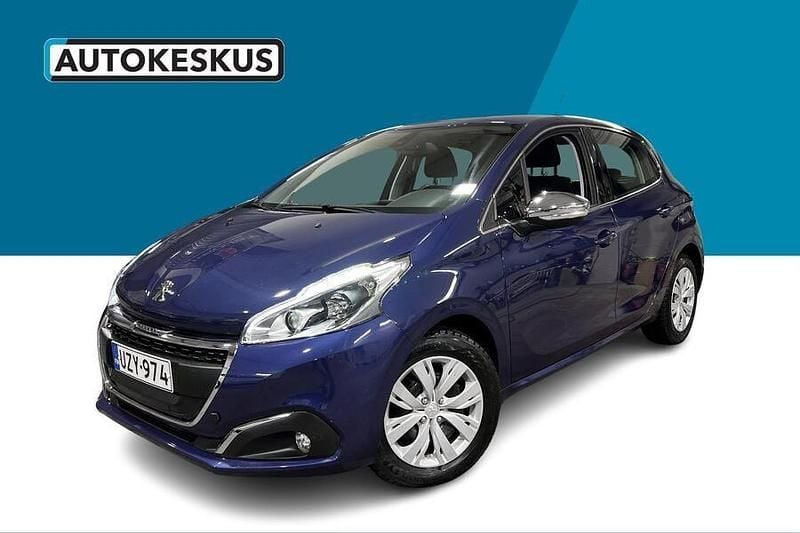Sininen Käytetty 2018 Peugeot 208 Allure Viistoperä | 9 290 € (Supertarjous) - Kuva 1/3