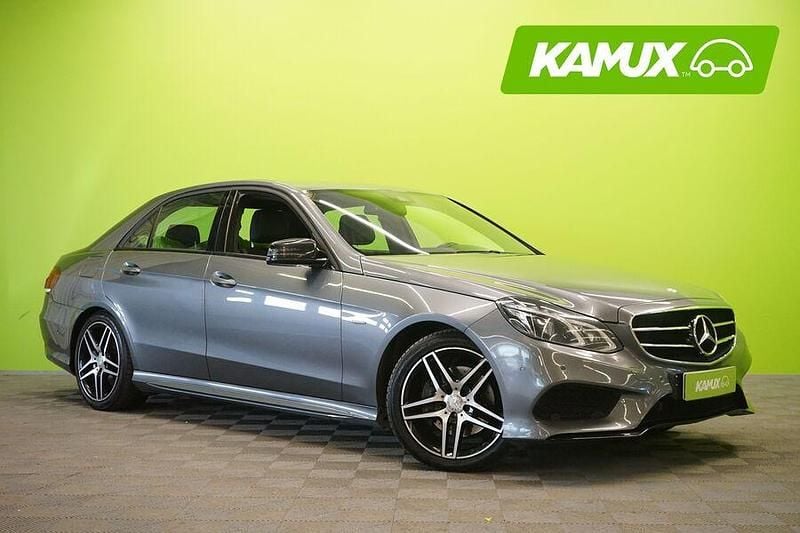 Hopea / harmaa Käytetty 2016 Mercedes E220 Business Sedan | 21 880 € (Hyvä tarjous) - Kuva 1/3