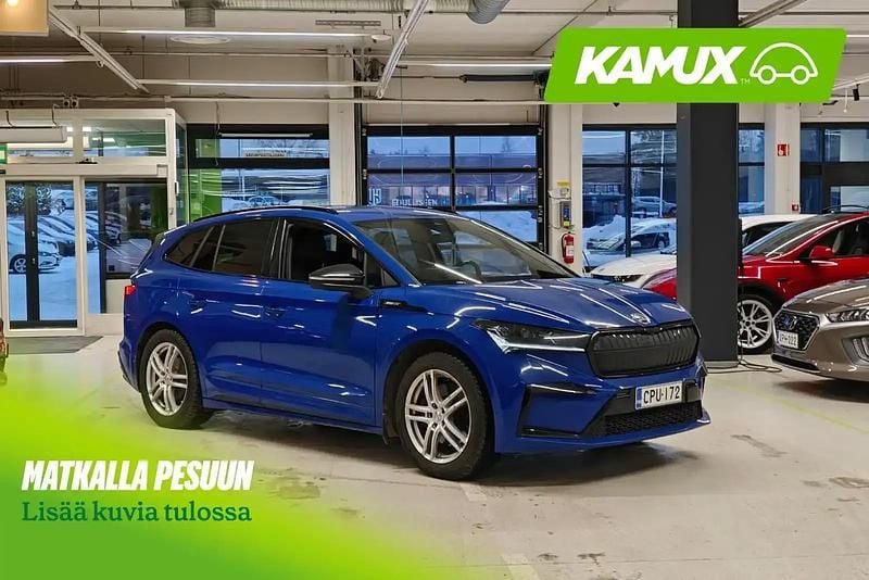 Sininen Käytetty 2022 Skoda Enyaq iV SportLine Katumaasturi | 31 900 € (Hyvä tarjous) - Kuva 1/3
