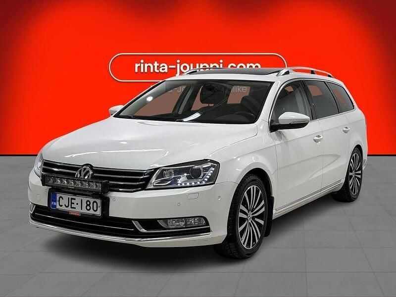 Valkoinen Käytetty 2013 VW Passat Highline Farmari | 6 780 € (Hyvä tarjous) - Kuva 1/3