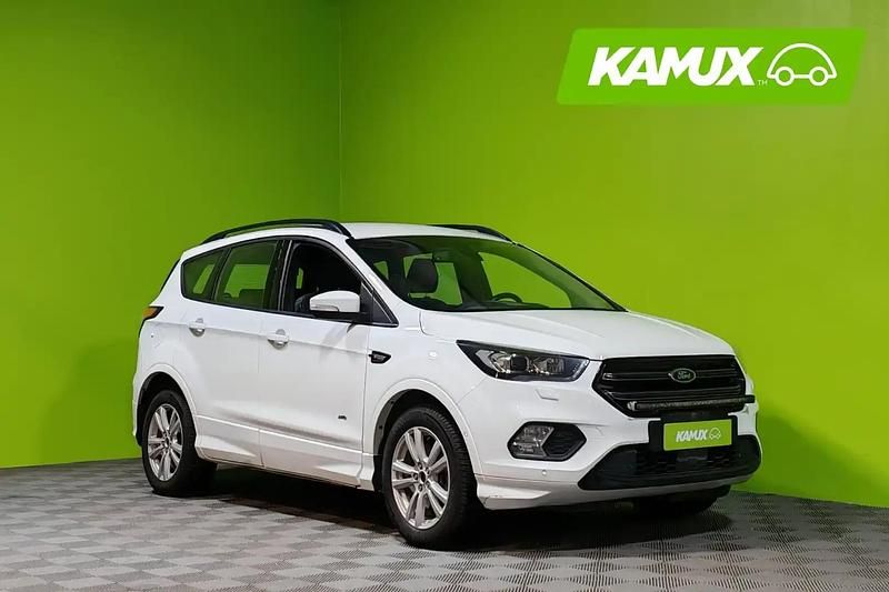 Valkoinen Käytetty 2018 Ford Kuga ST-Line Katumaasturi | 12 900 € (Perustarjous) - Kuva 1/4